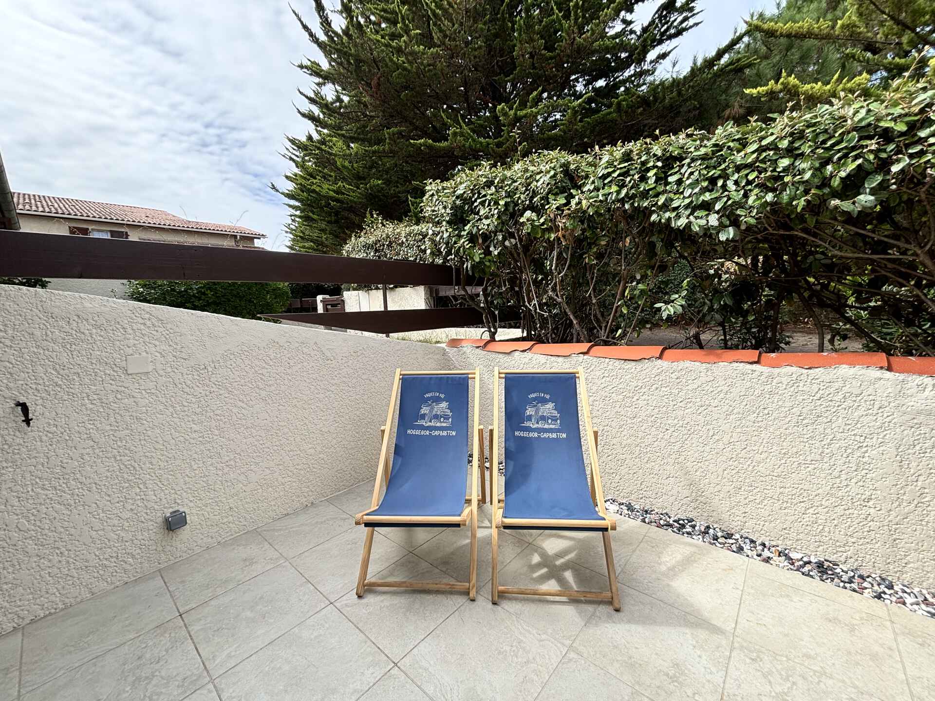 Relaxation space on the sunny terrace
