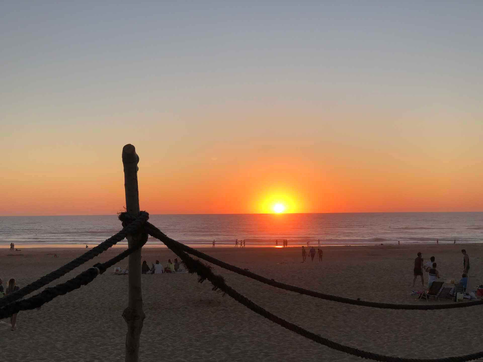 Couché de soleil sur la plage