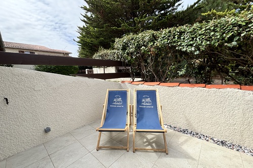 Relaxation space on the sunny terrace